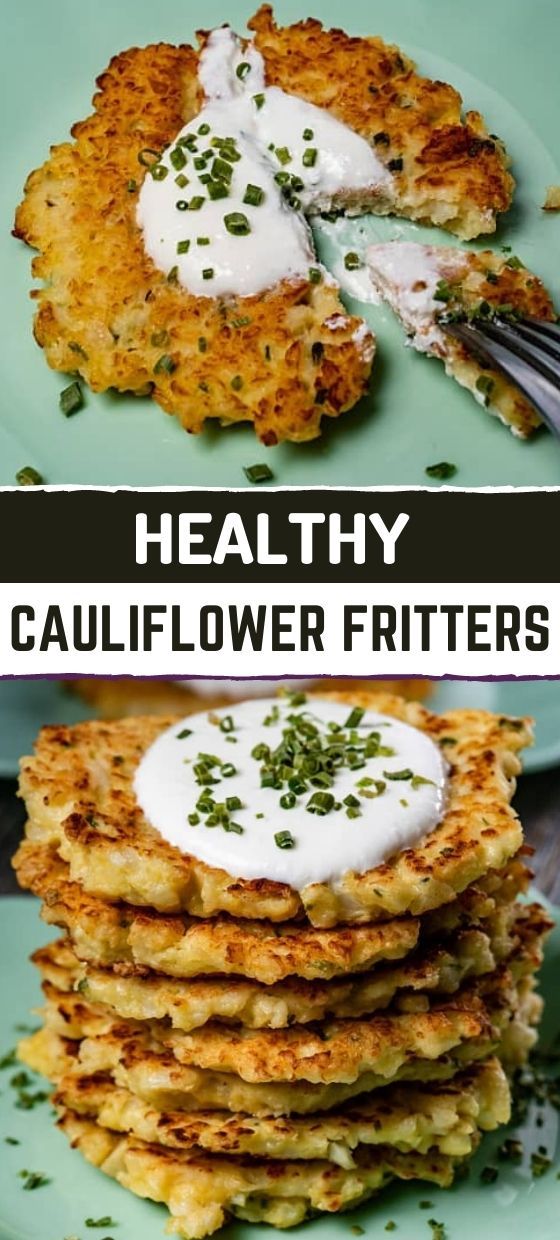 Healthy Cauliflower Fritters