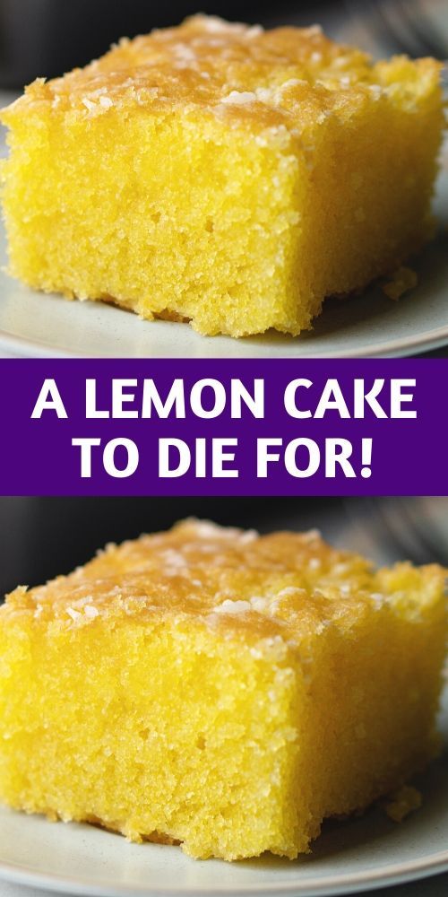 A Lemon Cake to Die for!
