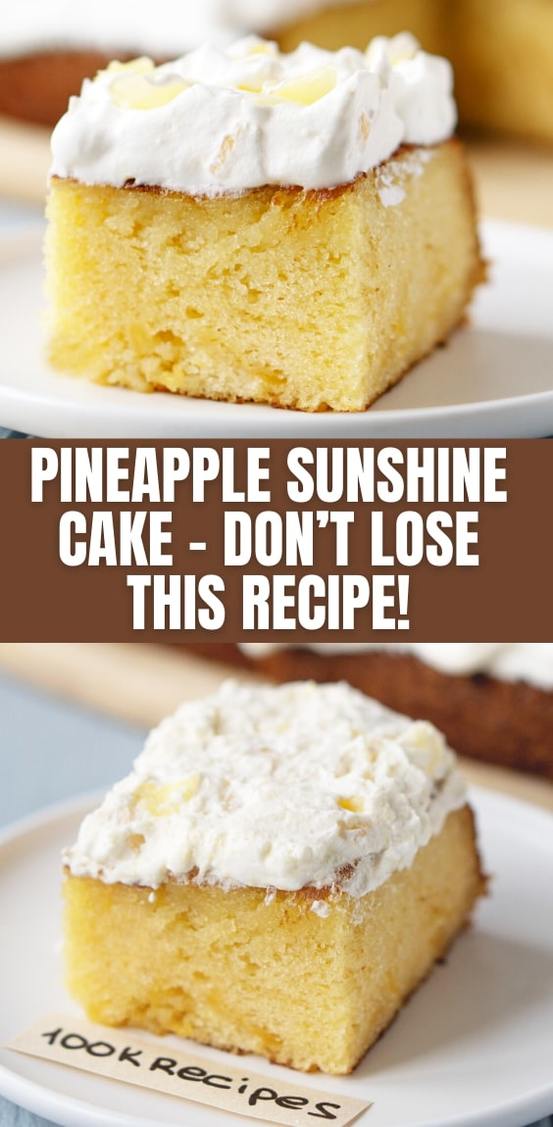 Pineapple Sunshine Cake