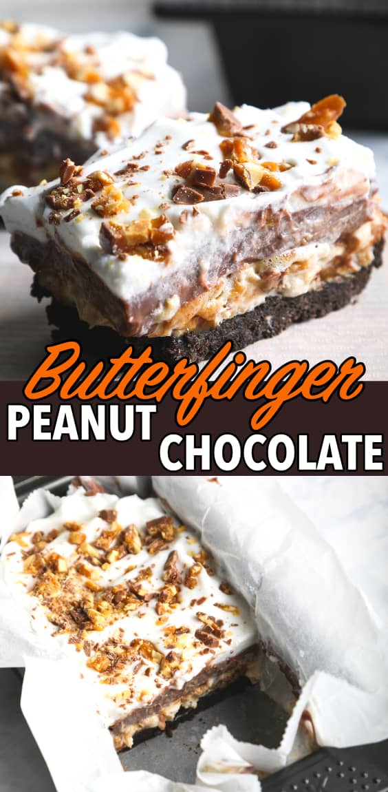 Butterfinger Chocolate and Peanut Butter Lush