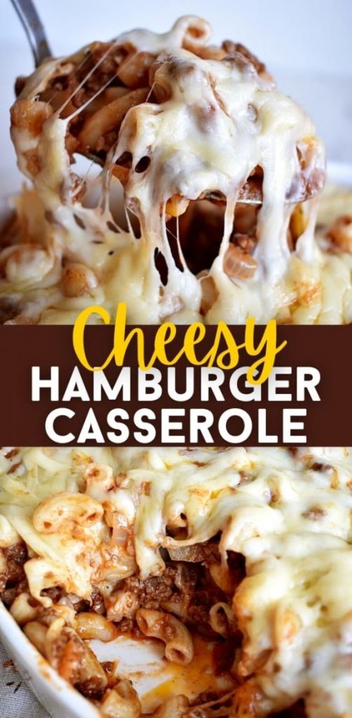Easy Hamburger Casserole Recipe (4 Ingredients)