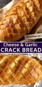 Cheese and Garlic Crack Bread (Pull Apart Bread)