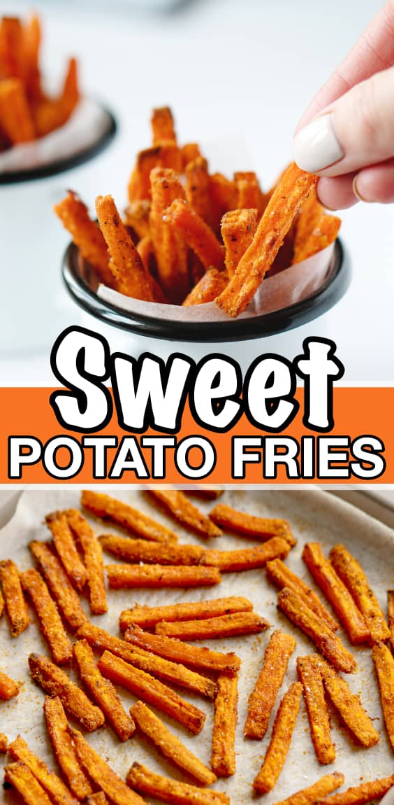 THE BEST BAKED SWEET POTATO FRIES!