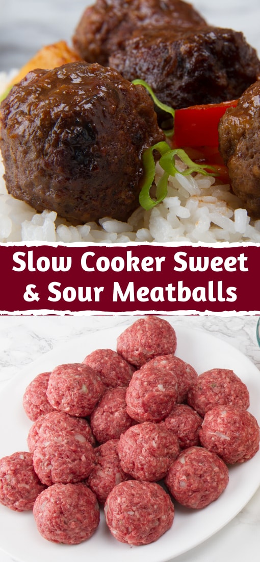 SLOW COOKER SWEET AND SOUR MEATBALLS