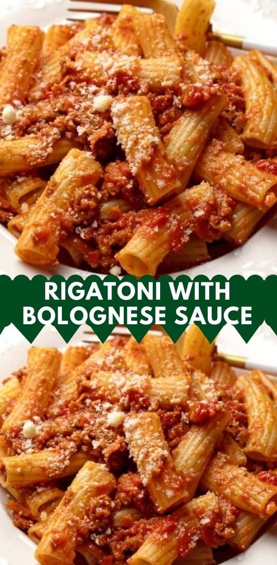 Fresh Rigatoni with Bolognese Sauce