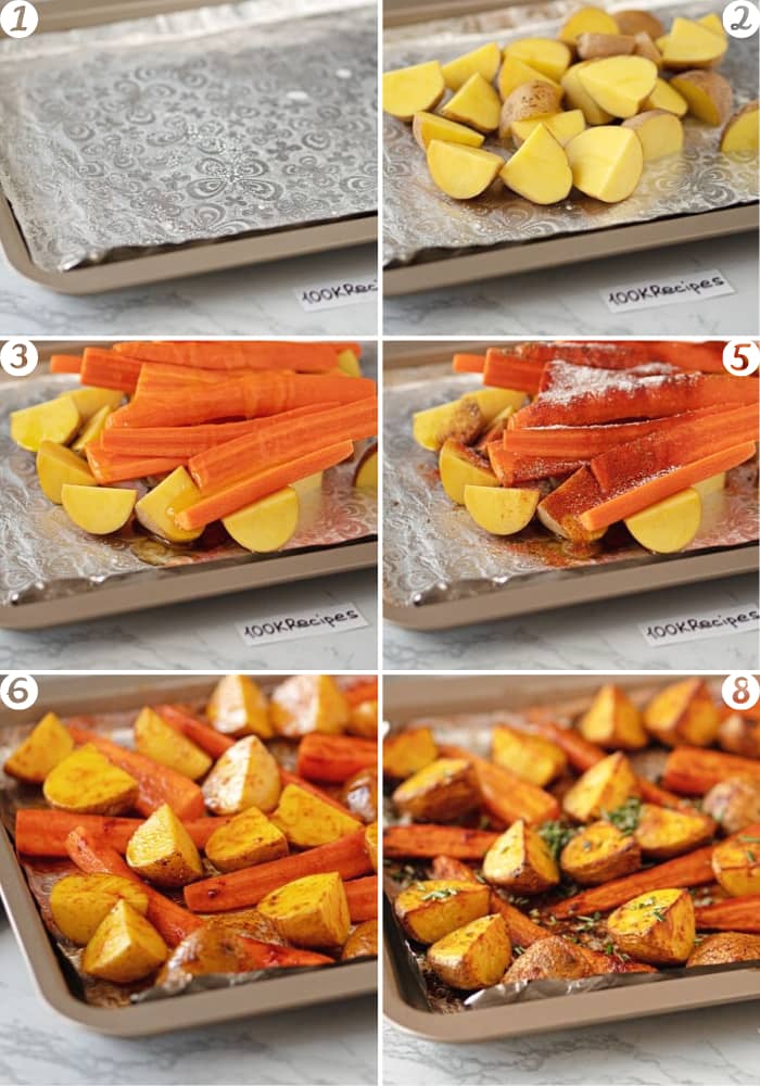 ROASTED POTATOES AND CARROTS