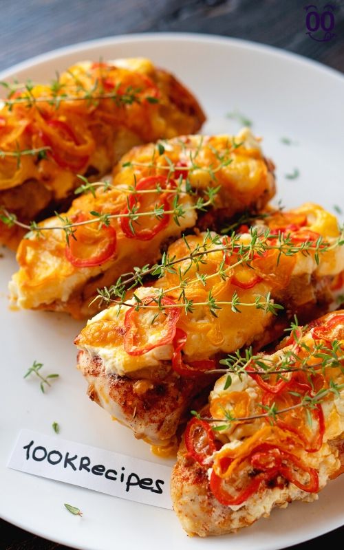 Cajun Chicken with Bell Peppers - {100kRecipes}