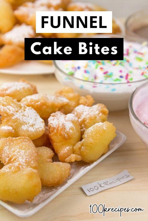 Easy Funnel Cake Bites Recipe - 100KRecipes