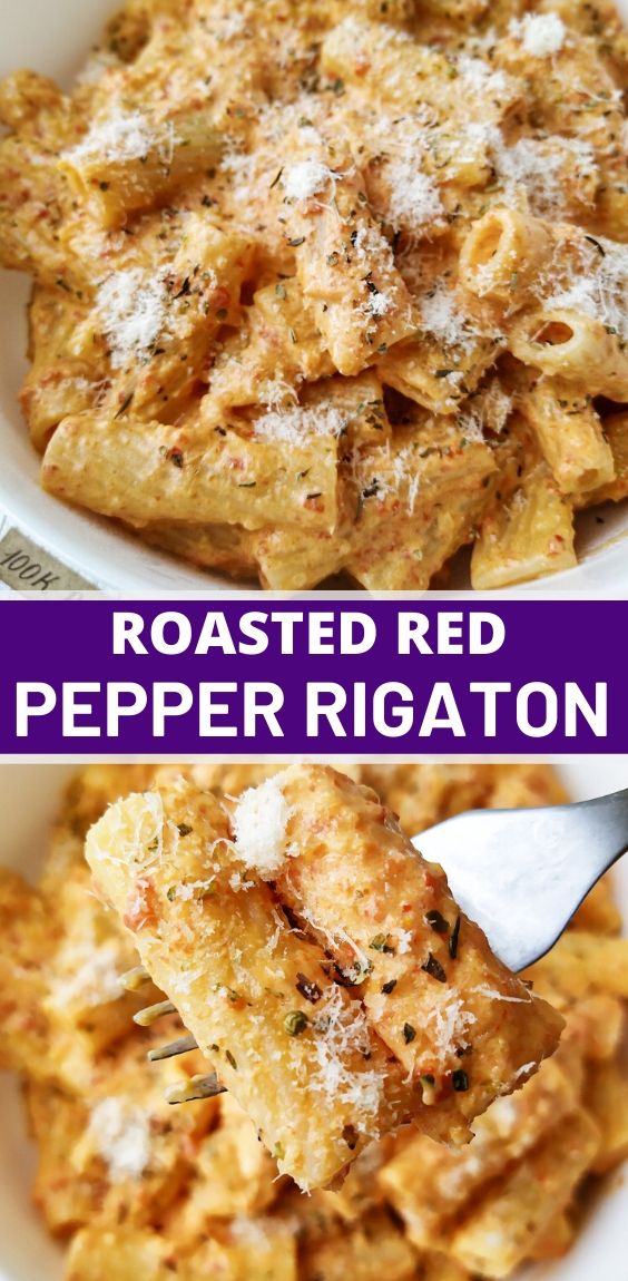 ROASTED RED PEPPER RIGATONI