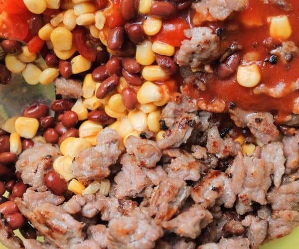 How to make easy Ground Beef enchilada casserole recipe