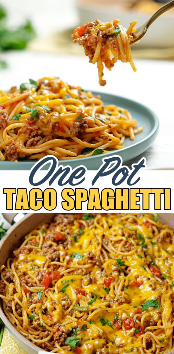 One Pot Taco Spaghetti Recipe - 100KRecipes