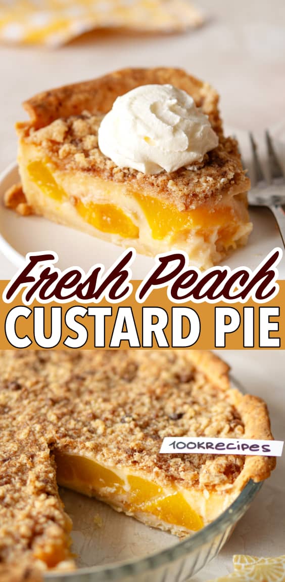 CUSTARD PEACH PIE
