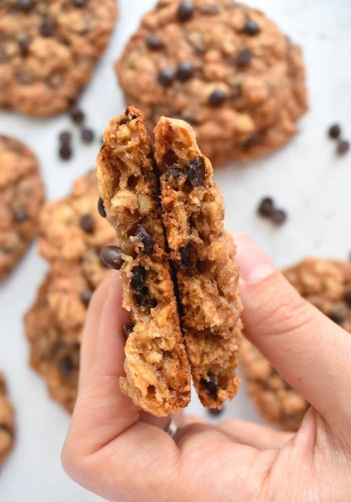 Soft and Chewy Oatmeal Chocolate Chip Cookies