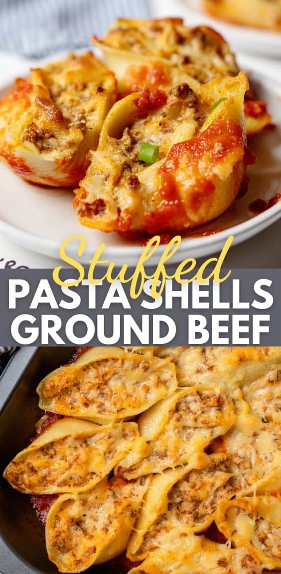 Stuffed Pasta Shells with Ground Beef