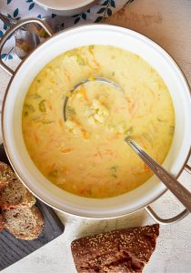 Cheesy Cauliflower Soup Recipe | 100K Recipes