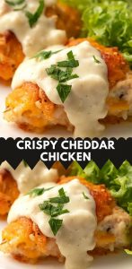 Crispy Cheddar Chicken | 100K Recipes