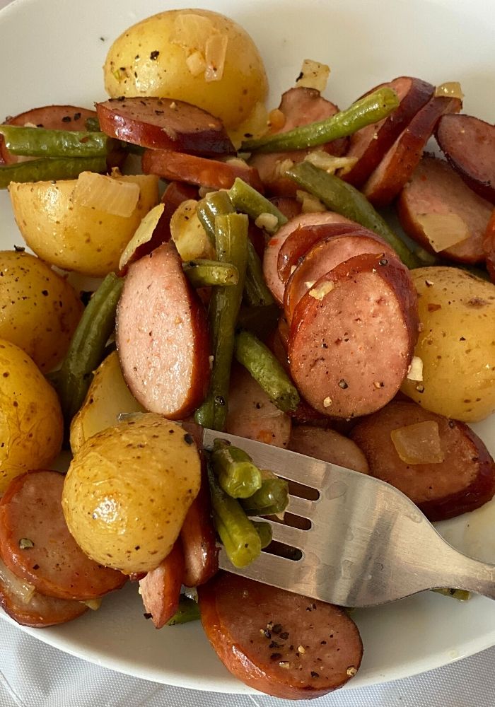 Sausage Green Bean Potato Casserole | 100K Recipes