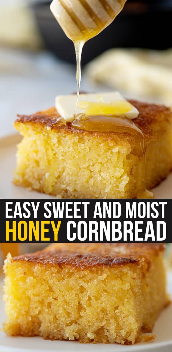 Sweet and Moist Honey Cornbread