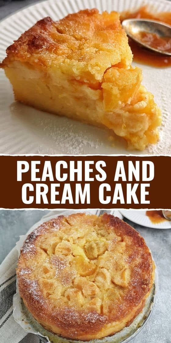 Peaches and Cream Cake Recipe | 100K Recipes