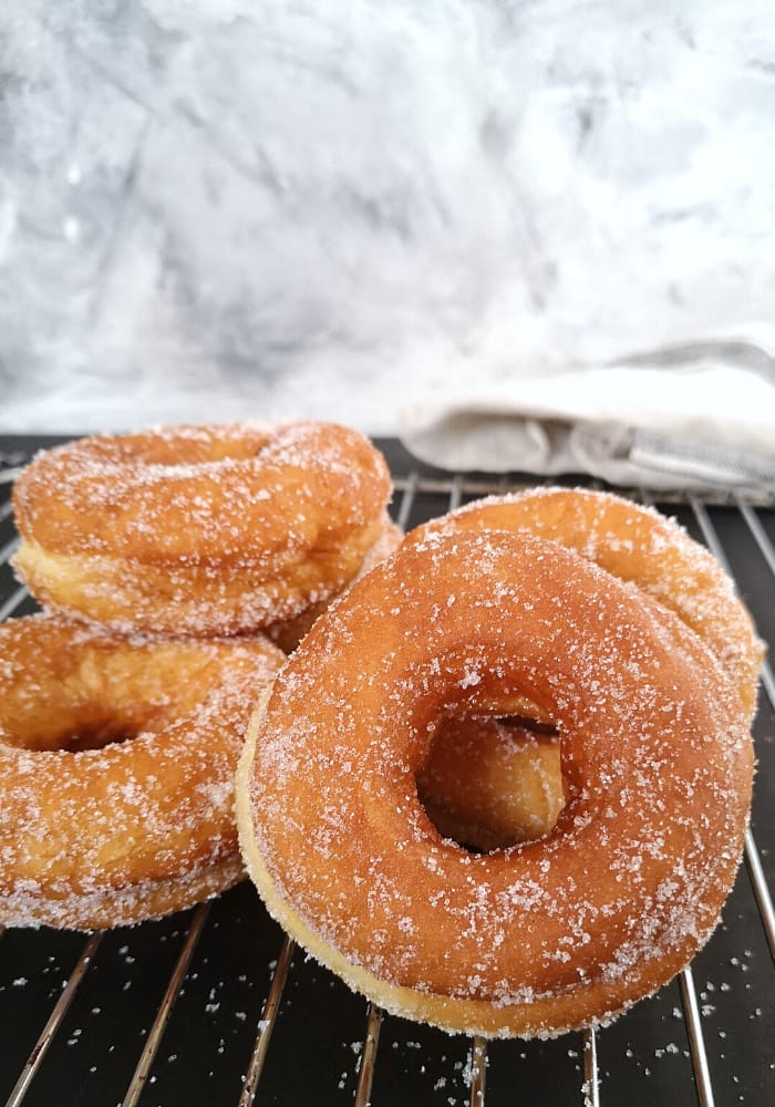 Perfect Yeast Doughnuts–Sugar, and Filled