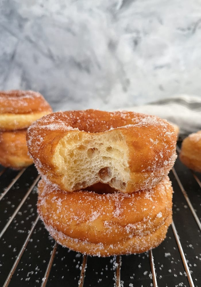 Perfect Yeast Doughnuts–Sugar, and Filled