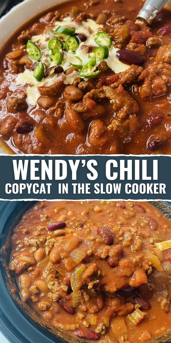 WENDY’S CHILI COPYCAT IN THE SLOW COOKER