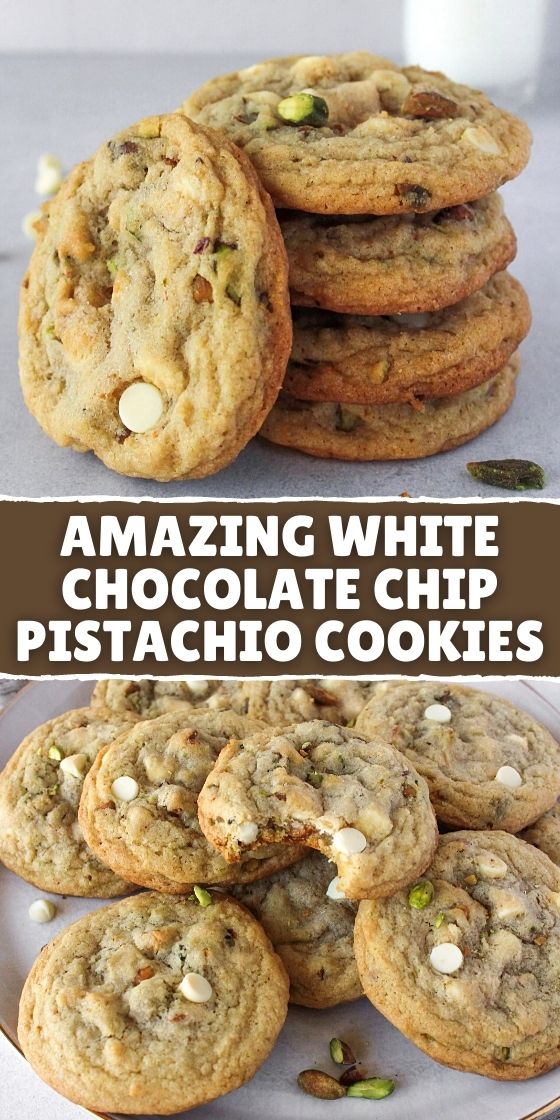 Amazing White Chocolate Chip Pistachio Cookies