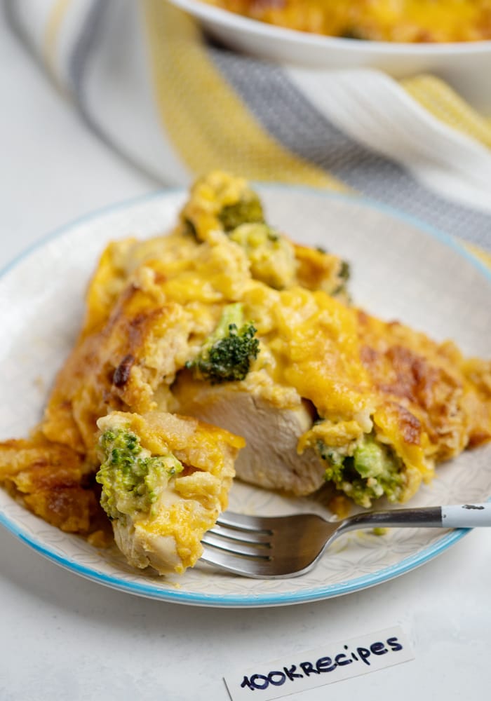 Easy Broccoli Cheddar Chicken Recipe {100K Recipes}