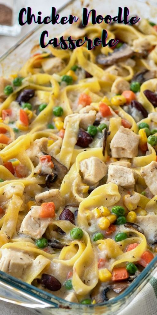 Homemade Chicken Noodle Casserole {from scratch}