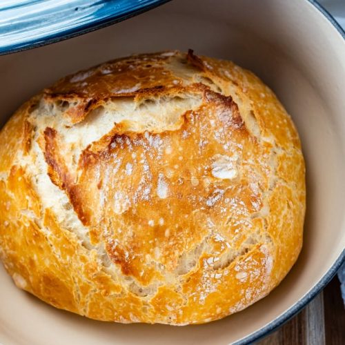 No Knead Dutch Oven Bread - Recipe