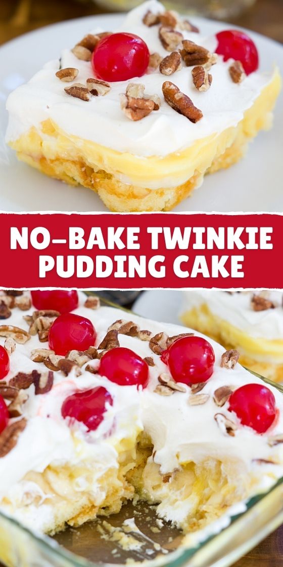 No-Bake Twinkie Pudding Cake