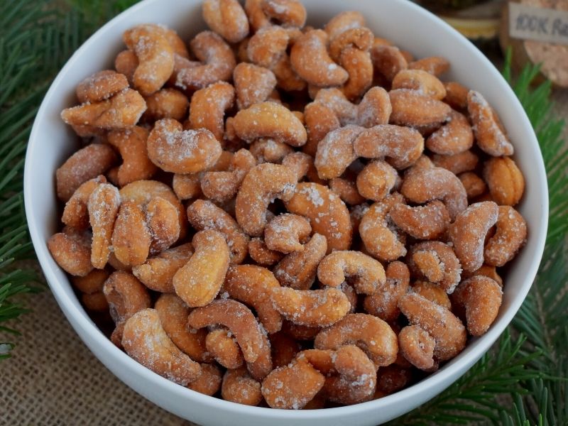 Recipe for honey roasted cashew nuts