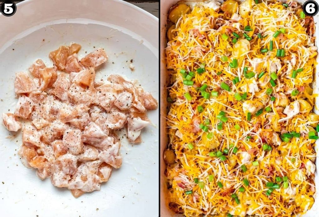 CHICKEN BACON RANCH CASSEROLE WITH POTATOES