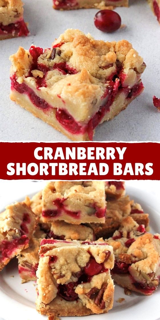 Cranberry Shortbread Bars