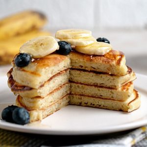 Fluffy Banana Ricotta Pancakes Recipe