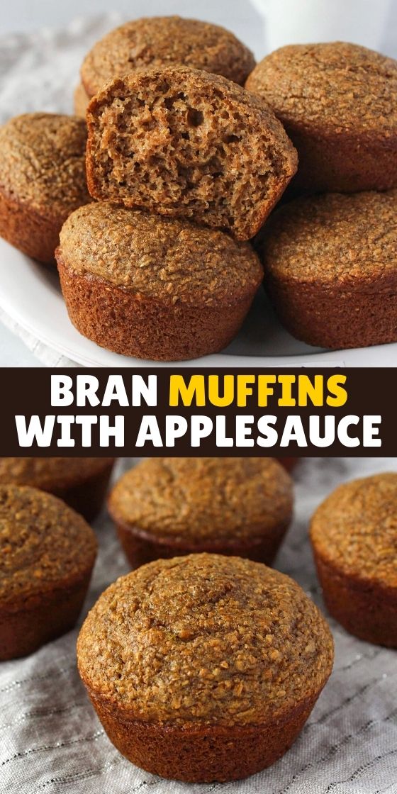 Healthy Bran Muffin with Applesauce (Easy Recipes)