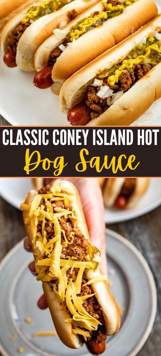 Homemade Coney Island Hot Dog Sauce Recipe