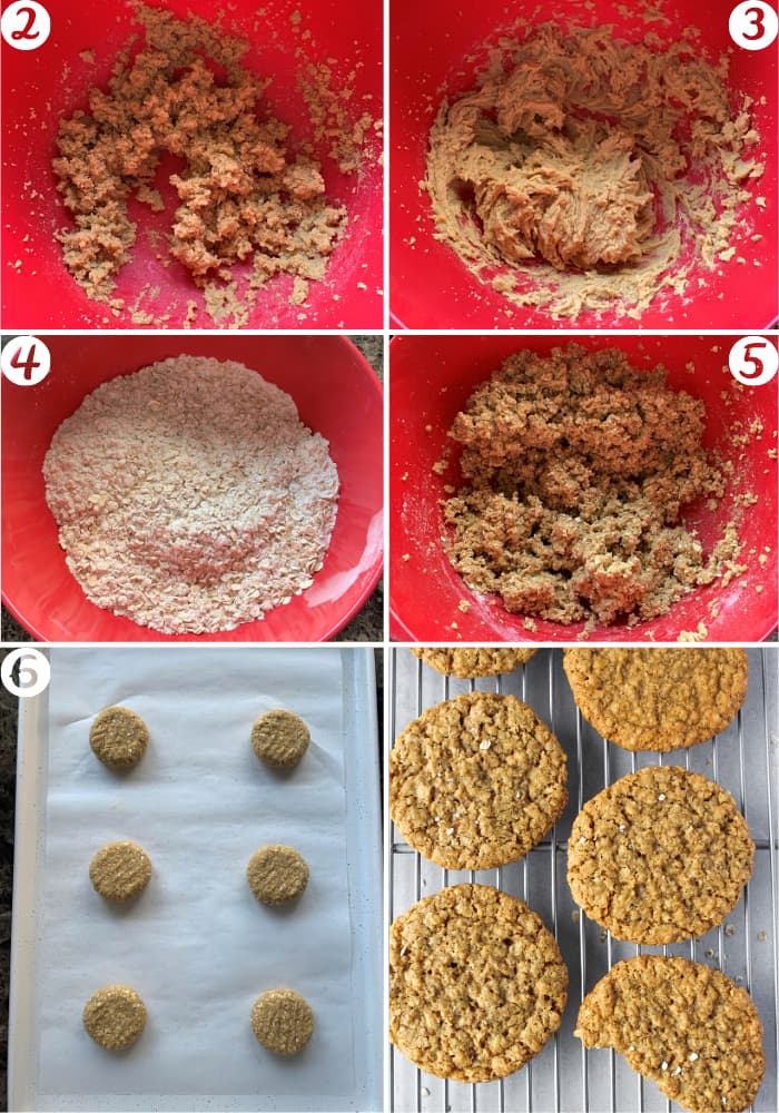 what are the ingredients for oatmeal cookies
