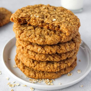 Oatmeal Crispies cookies Recipe ( With shortening )