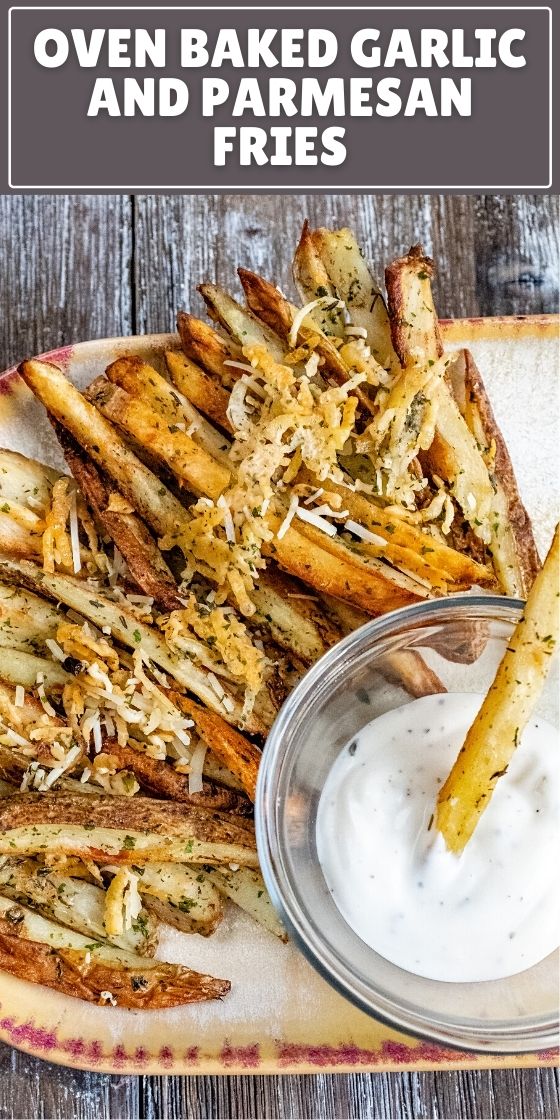 Oven Baked Garlic & Parmesan Fries Recipe