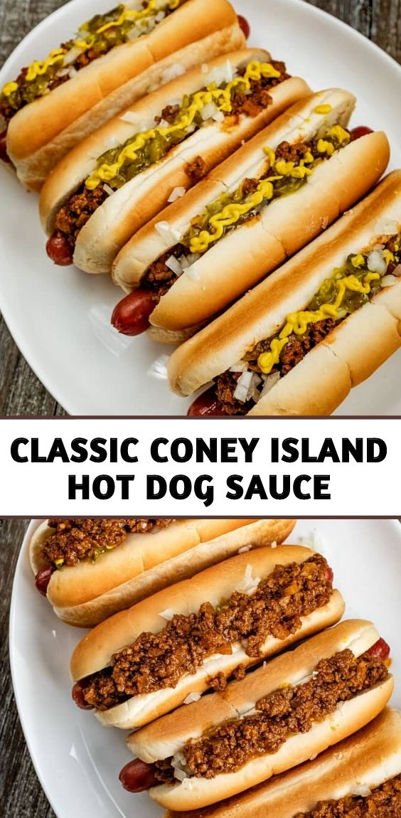 Classic Coney Island Hot Dog Sauce