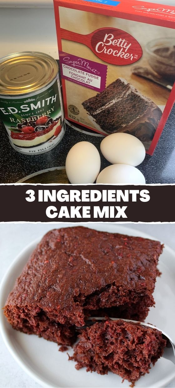 3 Ingredients Cake Mix Recipe