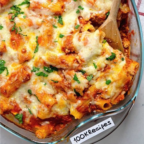 Easy Meatless Baked Ziti Recipe : How to Make it ...