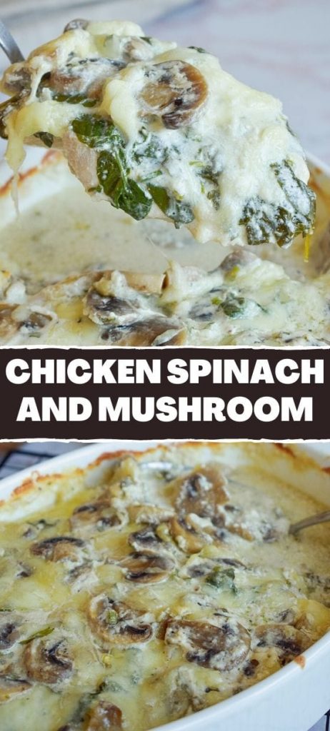 Chicken spinach and mushroom