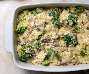 Paula Deen Broccoli Casserole (with Cream of Mushroom Soup)