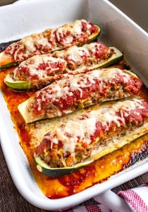 Stuffed Zucchini Casserole Recipe ( From scratch )