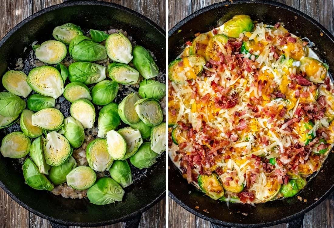 Cheesy Brussels Sprout Bake Recipe l 100KRecipes