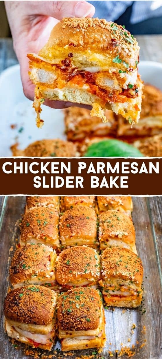Delicious Chicken Parmesan Slider Bake