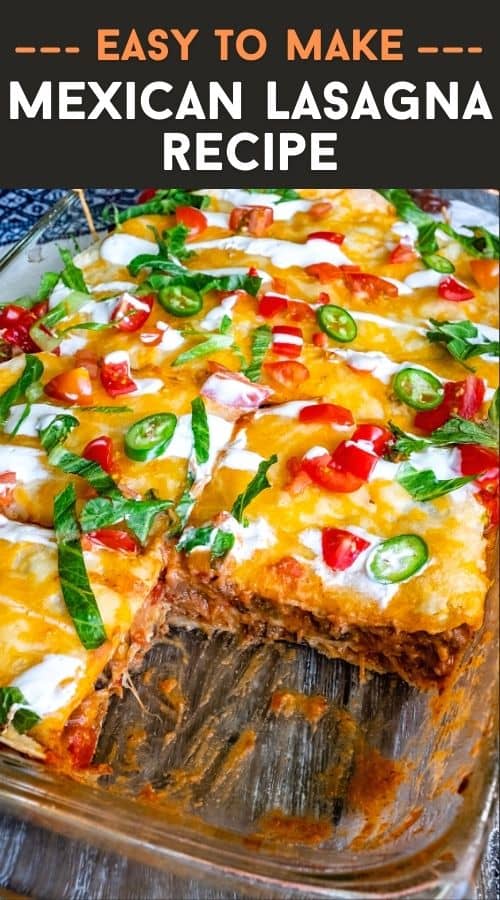 Easy Mexican Taco Lasagna Recipe l 100K-Recipes