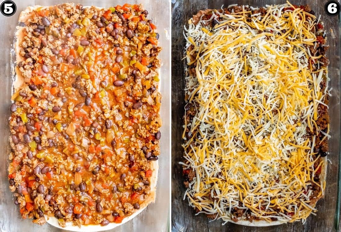 Easy Mexican Taco Lasagna Recipe l 100K-Recipes